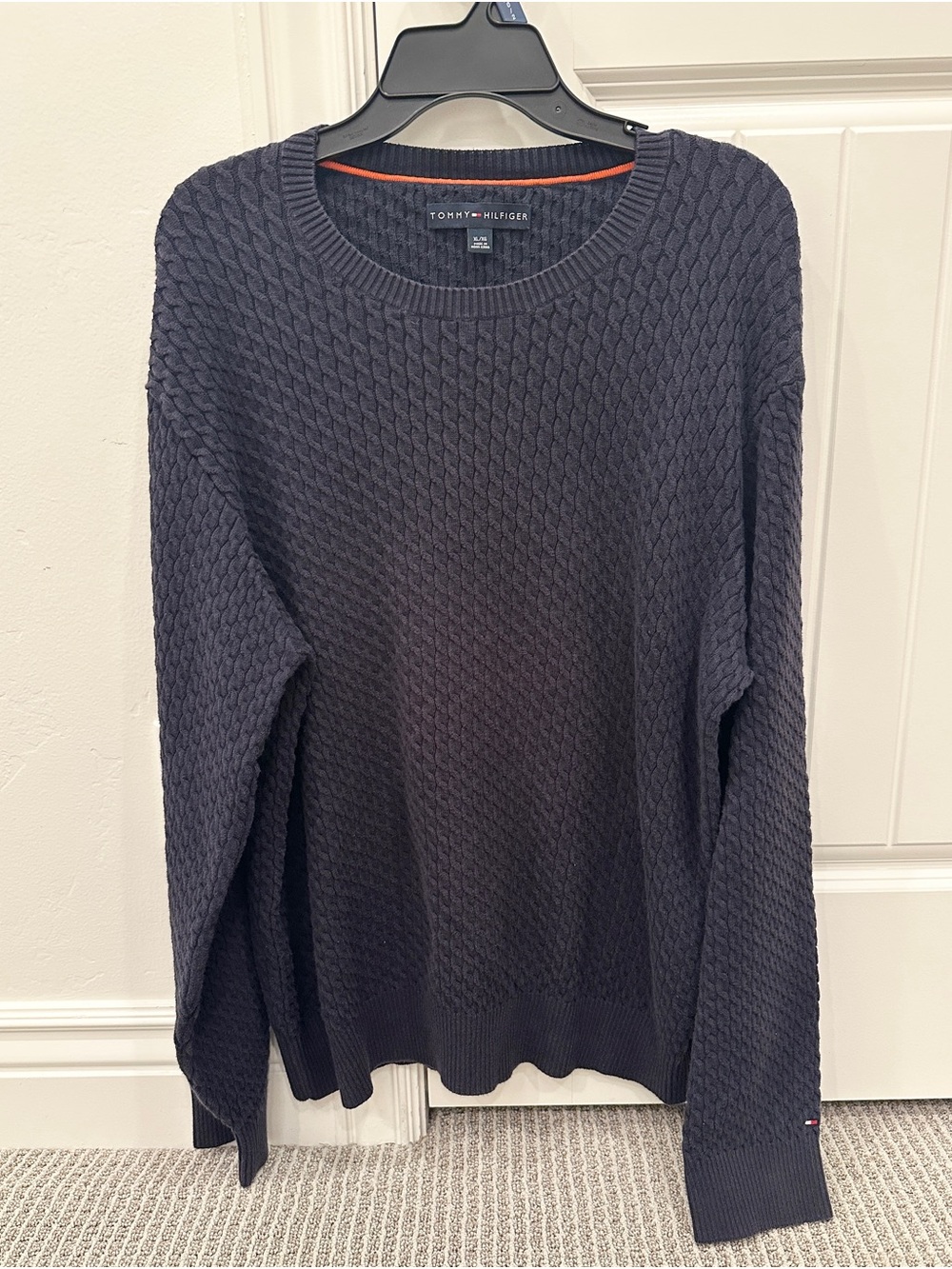 Tommy Hilfiger Navy Cable Knit Sweater